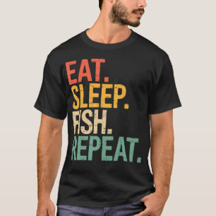 Camiseta Comer Dormir Peixe Repetir Pesca de Robalo Pescado