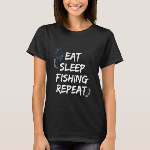 Camiseta Comer dormir Pescar repetir