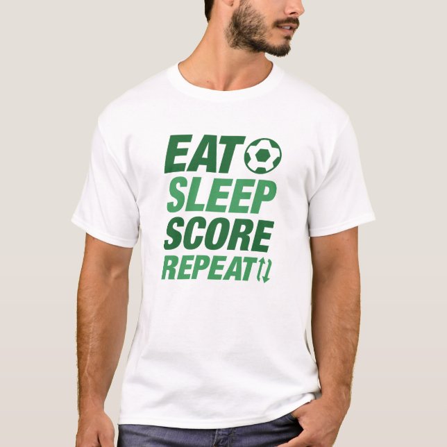 Camiseta Comer Dormir Pontuar Repetir (Frente)