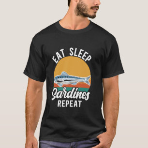 Camiseta Comer Dormir Sardinhas Repetir Peixes Forrageiros