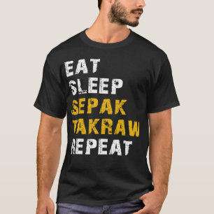 Camiseta comer dormir Sepak takraw