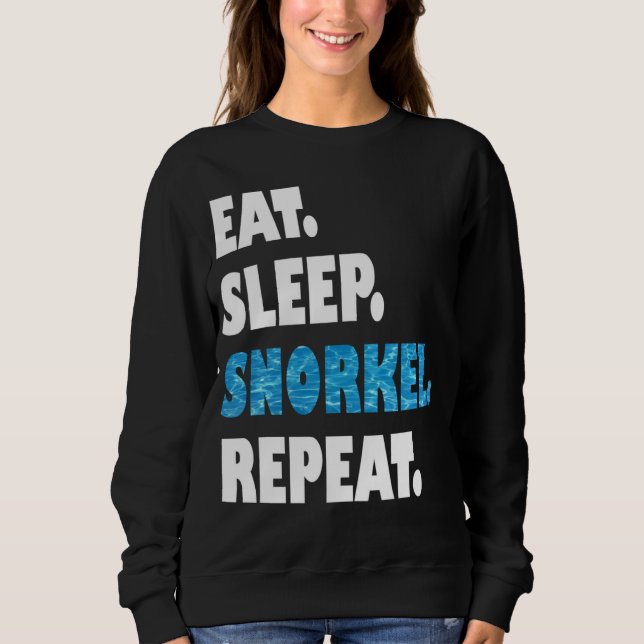 Camiseta Comer Dormir Snorkel Repetir (Frente)