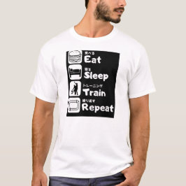 Camiseta Comer, dormir, treinar, repetir