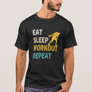 Camiseta Comer Dormir Treinar Repetir Malhar Academia Cal