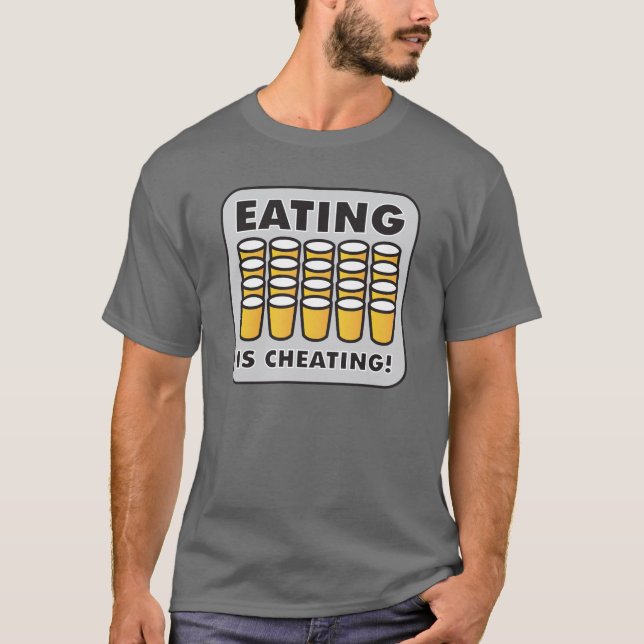CAMISETA COMER ESTÁ ENGANANDO-SE (Frente)