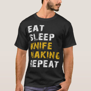 Camiseta comer fazer de faca de dormir