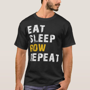 Camiseta comer fila de dormir