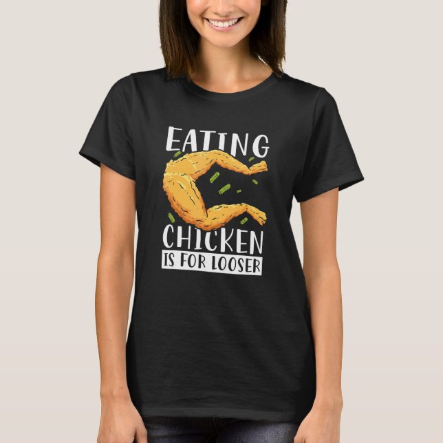 Camiseta Comer Frango é Para Sapo Caçador de Perdedor Gigg (Frente)