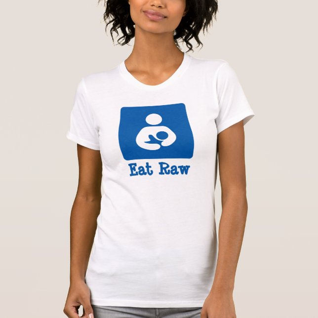 Camiseta Comer Ícone De Aleitamento/Enfermagem Bruto (Frente)