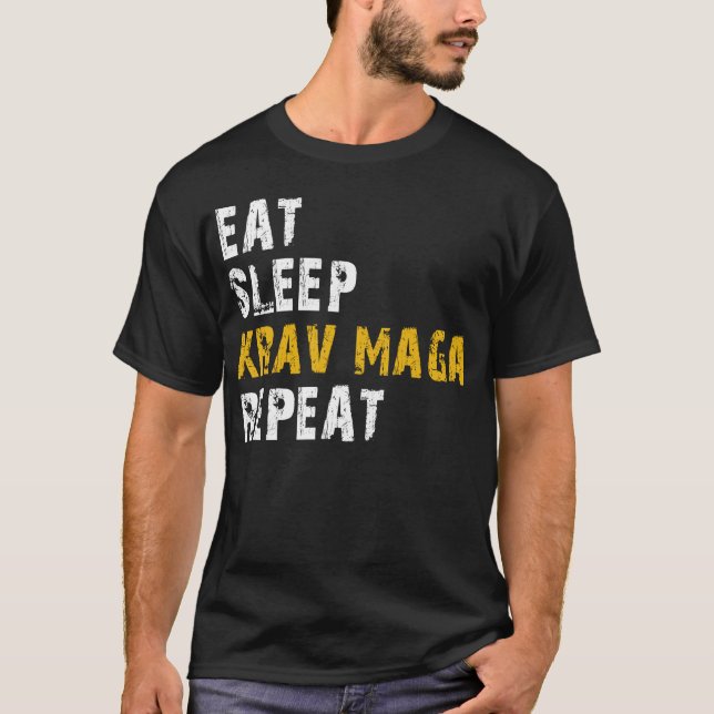 Camiseta comer krav maga (Frente)