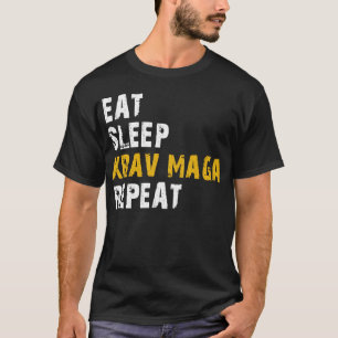 Camiseta comer krav maga repetir