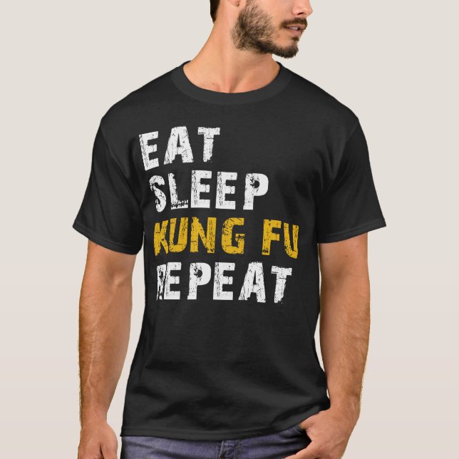 Camiseta comer kung fu (Frente)