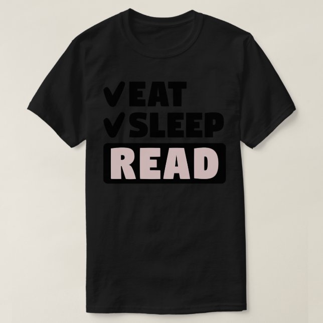 Camiseta Comer leitura do modo de espera (Frente do Design)