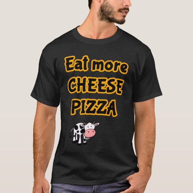 Camiseta comer mais pizza (Frente)