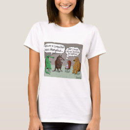 CAMISETA COMER OBRIGATORIAMENTE ANONILOS COM ANIMAIS CUTOS