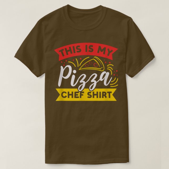 Camiseta Comer Pizza Engraçado Dizendo Pizza De Hobby Chef (Frente do Design)