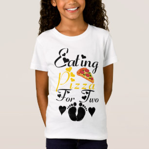 Camiseta Comer Pizza Para Dois Anúncios Engraçados De Gravi