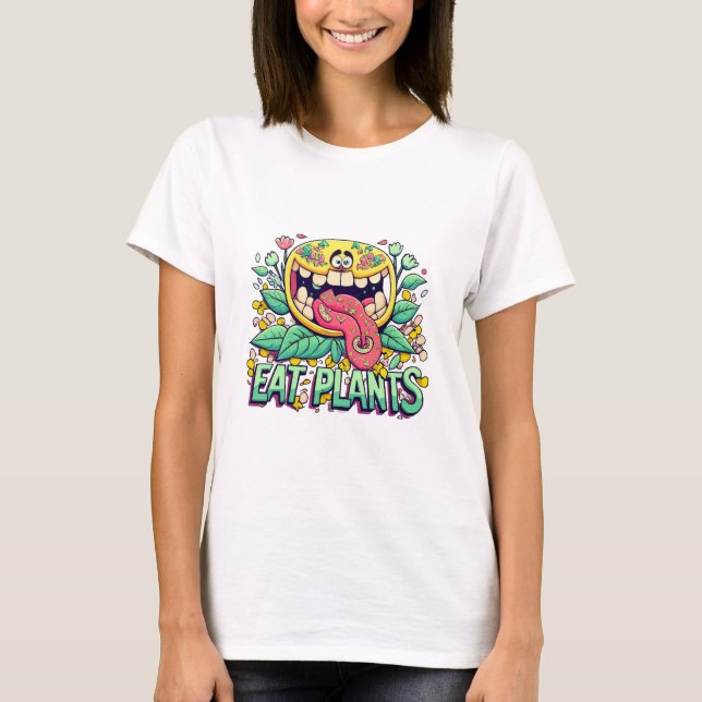 Camiseta Comer Plantas (Frente)