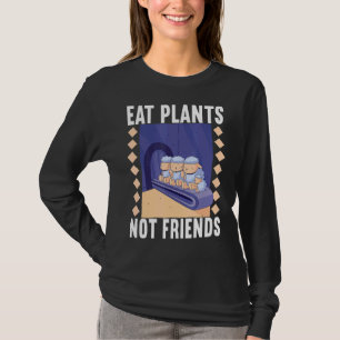 Camiseta Comer Plantas Não Amigos Vegan Veggie Vegan Fatos