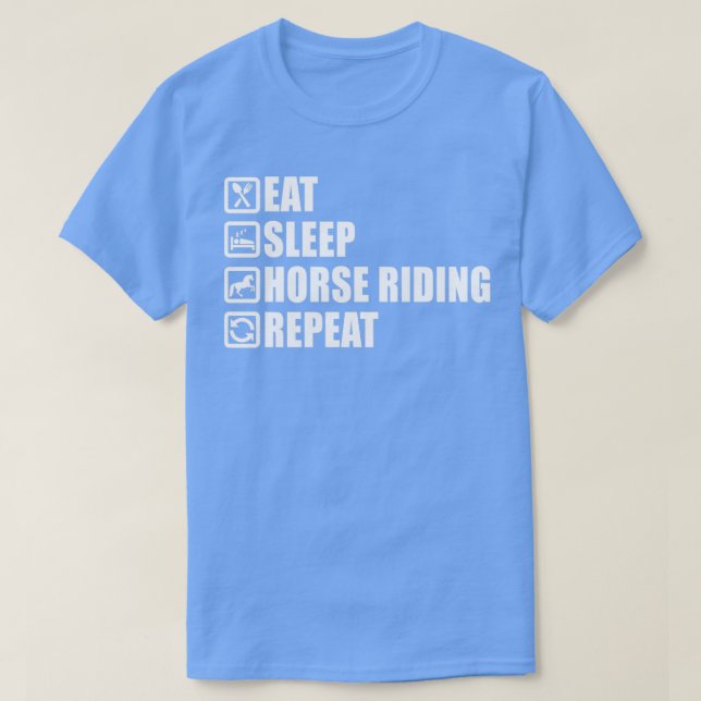 Camiseta Comer Presente Equestre Cavalo Andando Cavalo Eque (Frente do Design)