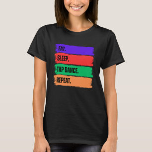 CAMISETA COMER REPETIÇÃO DA DANÇA DE SONO