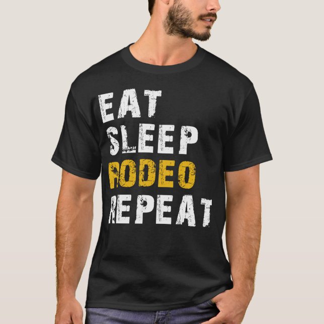 Camiseta comer rodeio de sono (Frente)