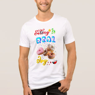 Camiseta Comer Roupas É Uma Alegria Real