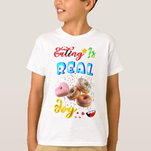 Camiseta Comer Roupas É Uma Alegria Real