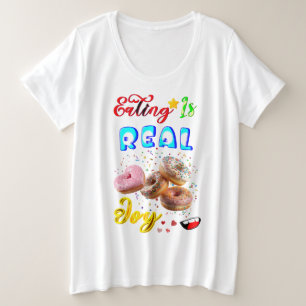 Camiseta Comer Roupas É Uma Alegria Real
