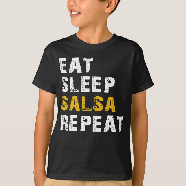 Camiseta comer salsa repetir (Frente)