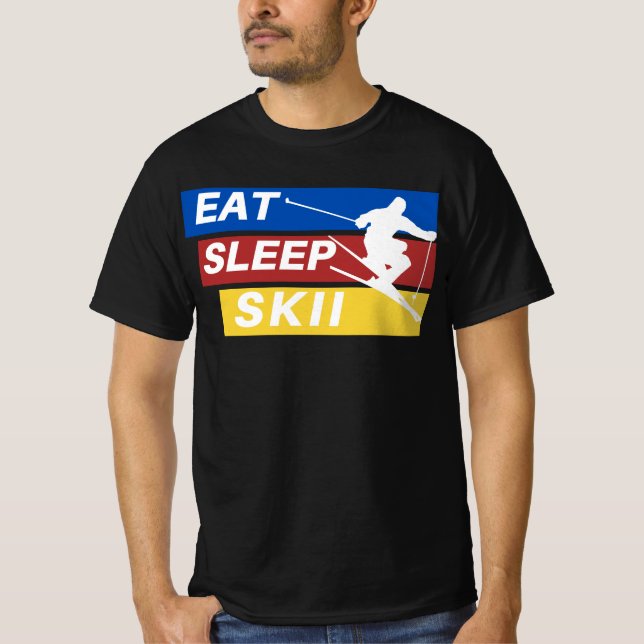 Camiseta Comer Skii Do Sono (Frente)