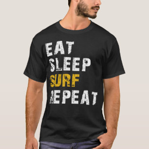 Camiseta comer surf de repouso