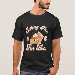 Camiseta Comer Torta de Abóbora para Duas Gestações de Ação
