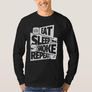 Camiseta Comer Tubo De Cigarro Para Dormir Fumar Tubo De Ci
