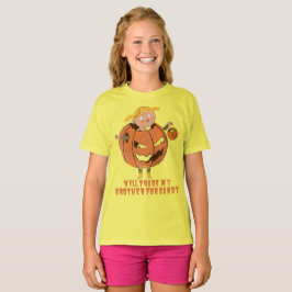 Camiseta COMERCIALIZAREI MEU IRMÃO POR Dia de as Bruxas eng