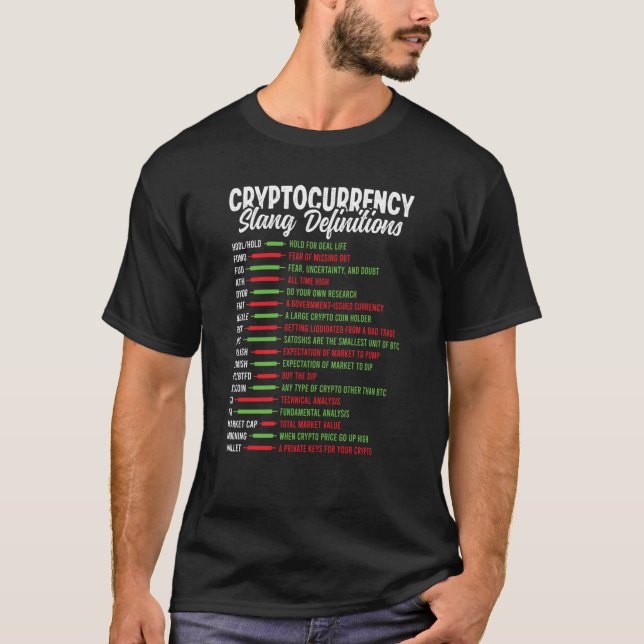 Camiseta Comerciante de Blockchain de Criptomoeda Finanças  (Frente)