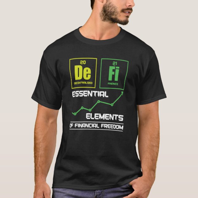 Camiseta Comerciante de Criptomoedas Finanças Descentraliza (Frente)