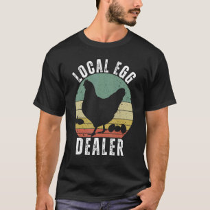 Camiseta Comerciante de Ovos de Galinha Caipira Vintage Ret