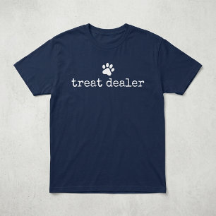 Camiseta Comerciante de Petiscos para Cães Humor Divertido