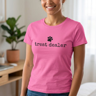 Camiseta Comerciante de Petiscos para Cães Humor Divertido