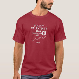 Camiseta Comerciante de Tendência do Gráfico do Bitcoin no