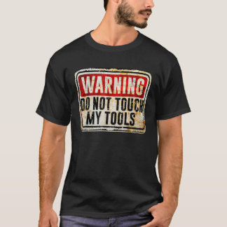 Camiseta Comerciante Engraçado Sinal de Advertência de Vint