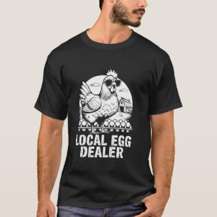 Camiseta Comerciante Local de Ovos Engraçado Retro Páscoa F