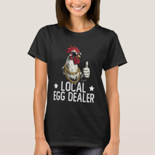 Camiseta Comerciante Local de Ovos Fazendeiro de Frangos
