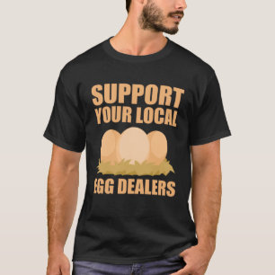 Camiseta Comerciante Local de Ovos Galinha Vintage