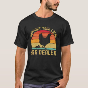 Camiseta Comerciante Local de Ovos  Vendedor de Ovos Criado