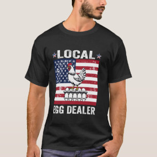 Camiseta Comerciante Local de Ovosu2013Fazendeiro Engraçado