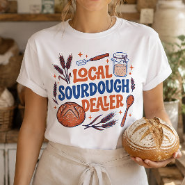 Camiseta Comerciante Local de Pão de Fermento Natural Padei