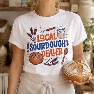 Camiseta Comerciante Local de Pão de Fermento Natural Padei