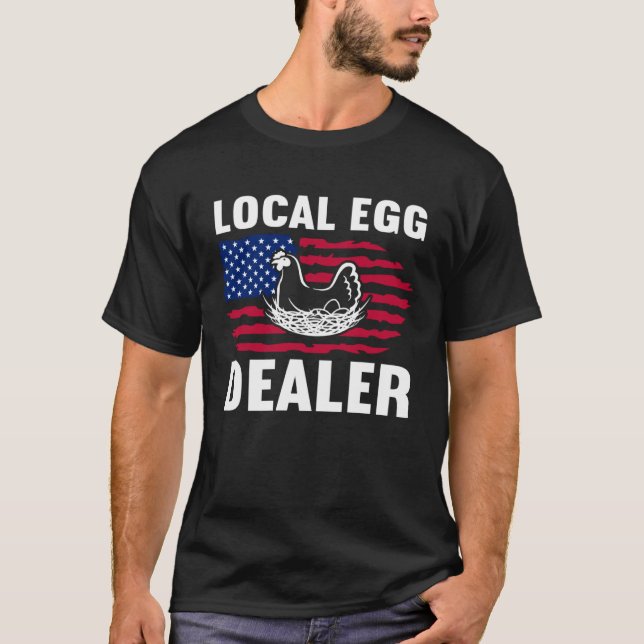 Camiseta Comerciantes de Ovos Local Frango  Comerciantes de (Frente)